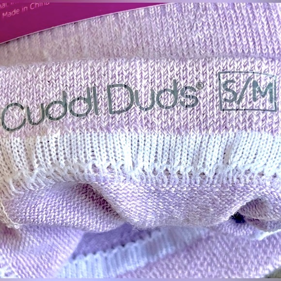 NWT Cuddl Duds Young Girls Lavender Purple Ribbed Sweater Tights, Small/Medium - Picture 6 of 12